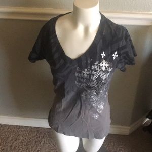 Rock and roll cowgirl shirt sleeve